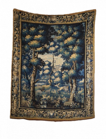 1700s Aubusson Verdure Tapestry