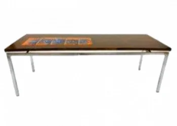 Italian 1960 Retro Rosewood Coffee Table