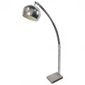 Italian chrome Arc Lamp with Marble Base, 1960s