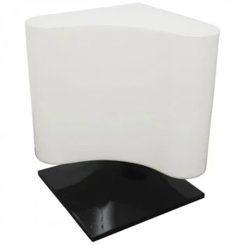 Mid Century Modern Italian White Table Lamp by Vittorio Introini