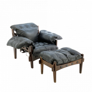 Original Moleca Chair And Foot Stool By Sergio Rodrigues